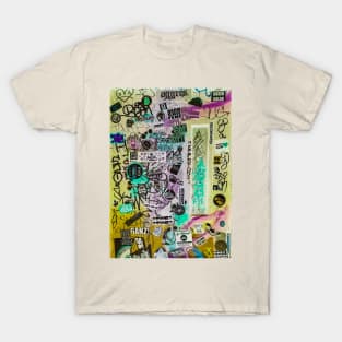 Street Graffiti Urban Style Stickers NYC T-Shirt